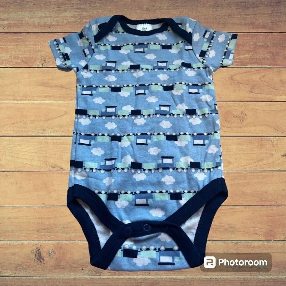 Bundle Of 6 Boys Bodysuits   Sz 0-3m  EUC